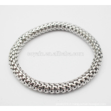 Bracelet en élastique en acier inoxydable Bracelet Bracelet en argent